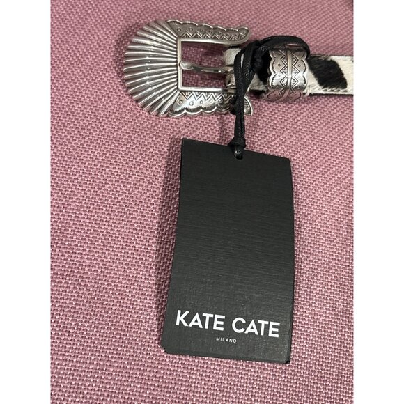 Kate Cate Thin Kim Pony Belt in 70 New with Box Womens Leather fur - Picture 6 of 8